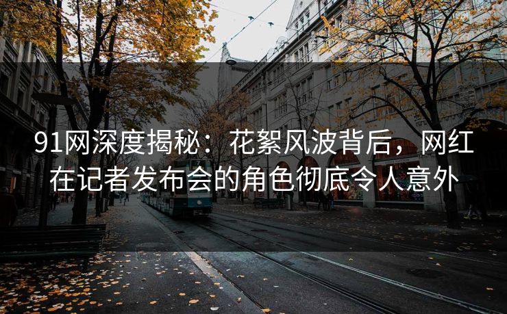 91网深度揭秘：花絮风波背后，网红在记者发布会的角色彻底令人意外